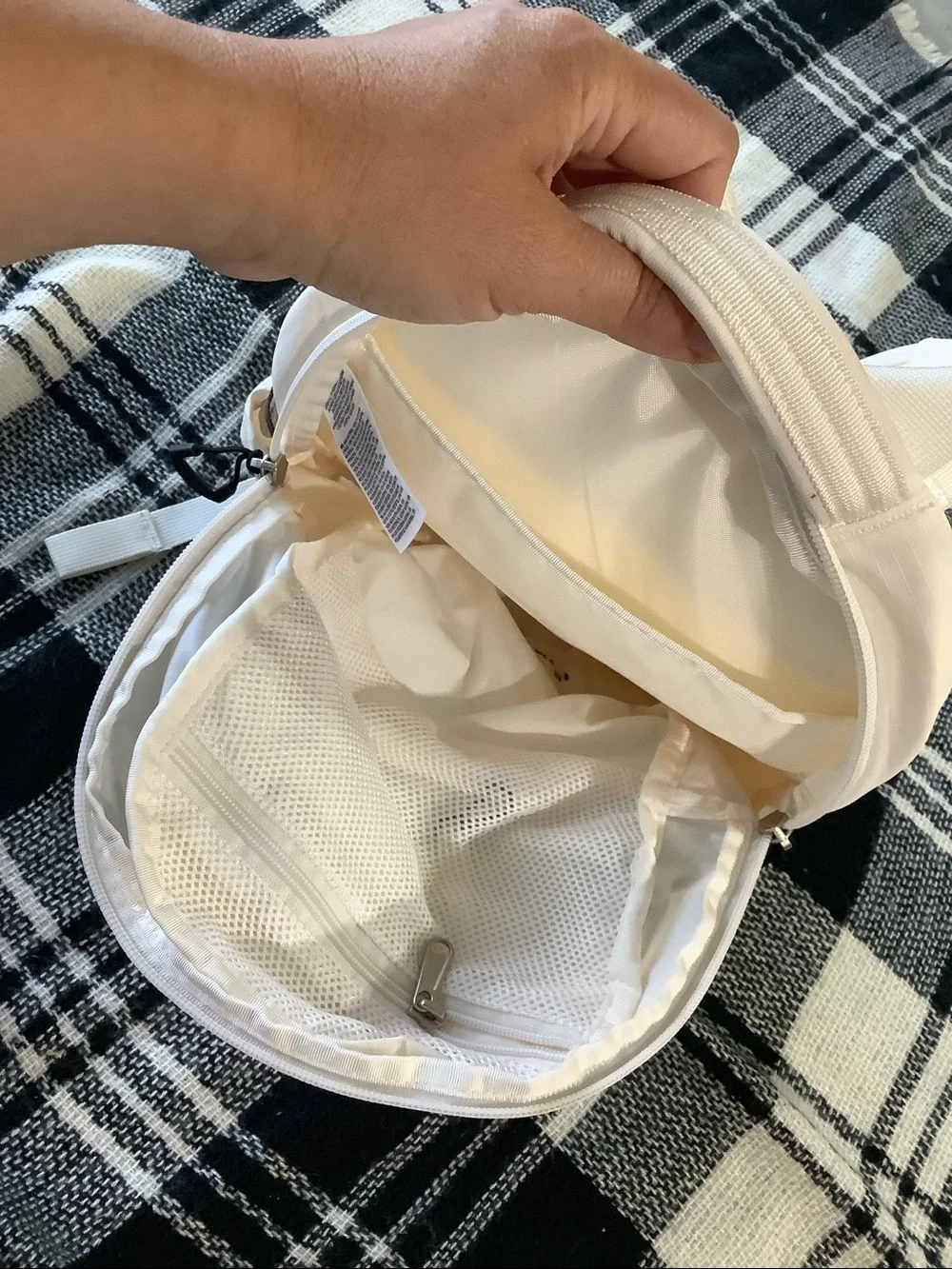 The north face Borealis mini backpack off white